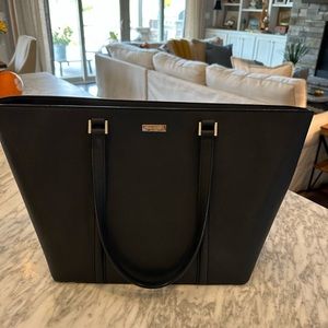 Kate Spade Black Leather Tote
